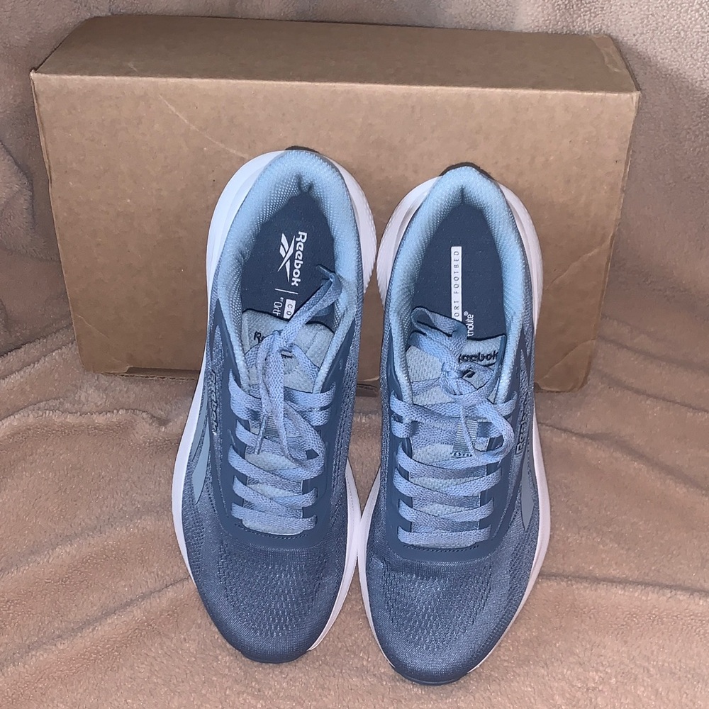 Reebok Women’s Shadow Blue Lace-Up Athletic Sneakers - Picture 2 of 4